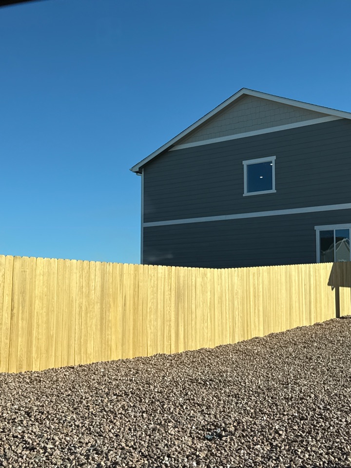 Colorado Springs, CO - Top Rail Fence is in Colorado Springs, CO doing estimates in new home communities for Cedar Privacy Fences!