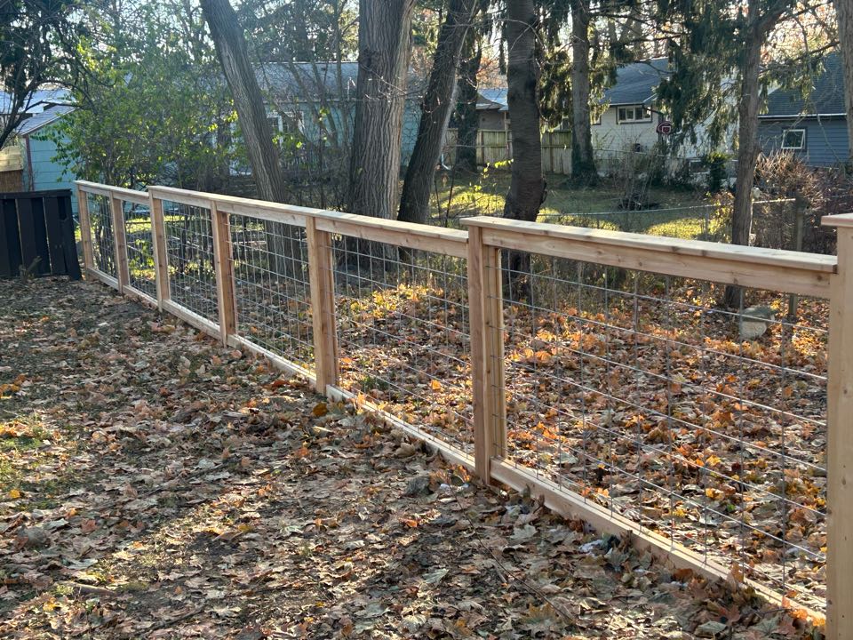 Ann Arbor, MI - I am a highly skilled fence contractor professional. I recently completed a project near Forsythe middle school off of Newport. The project involved installing a stylish hog wire fence. The fence is now complete and looks amazing.