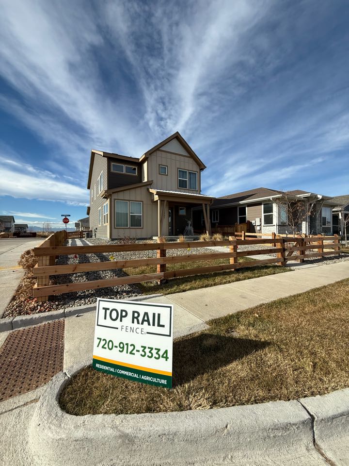 Brighton, CO - Top Rail Fence completed another beautiful 3.5 foot high HOA compliant fence in the Parkway neighborhood in Brighton! 