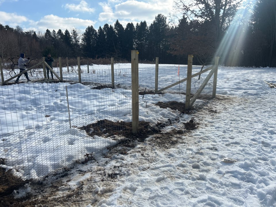 Dexter, MI - Today Top Rail Fence Ann Arbor installed a new updated fence around the garden area.
