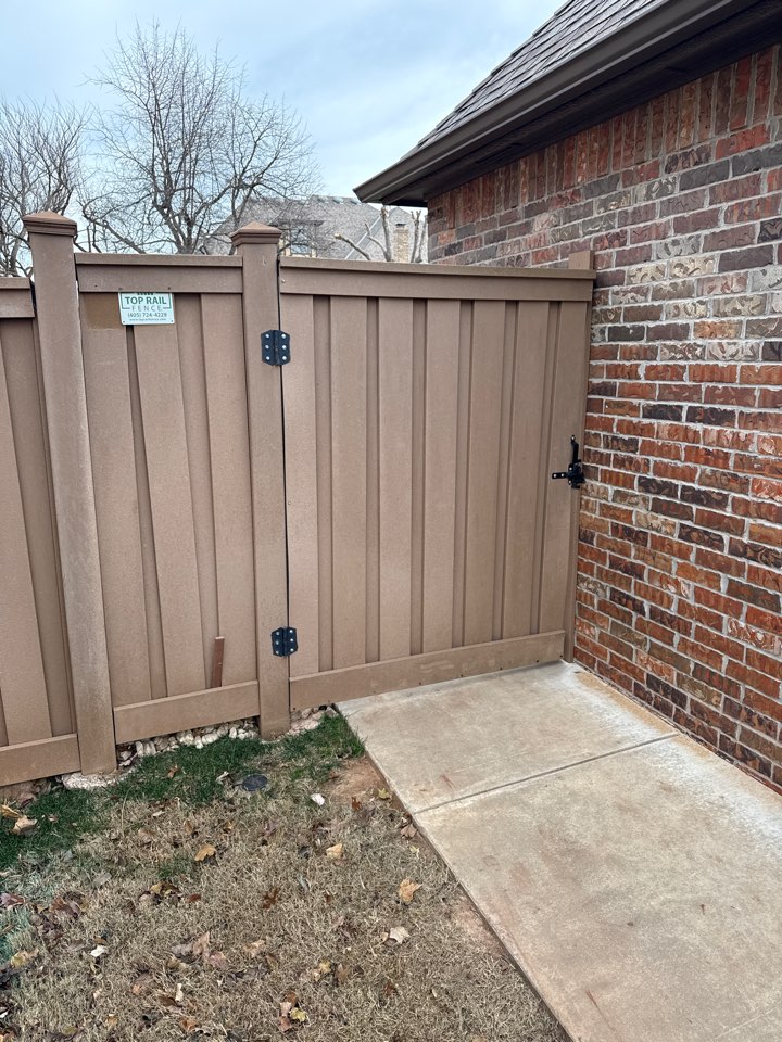 Edmond, OK - Sometimes a gate just needs a small adjustment to operate smoothly again!