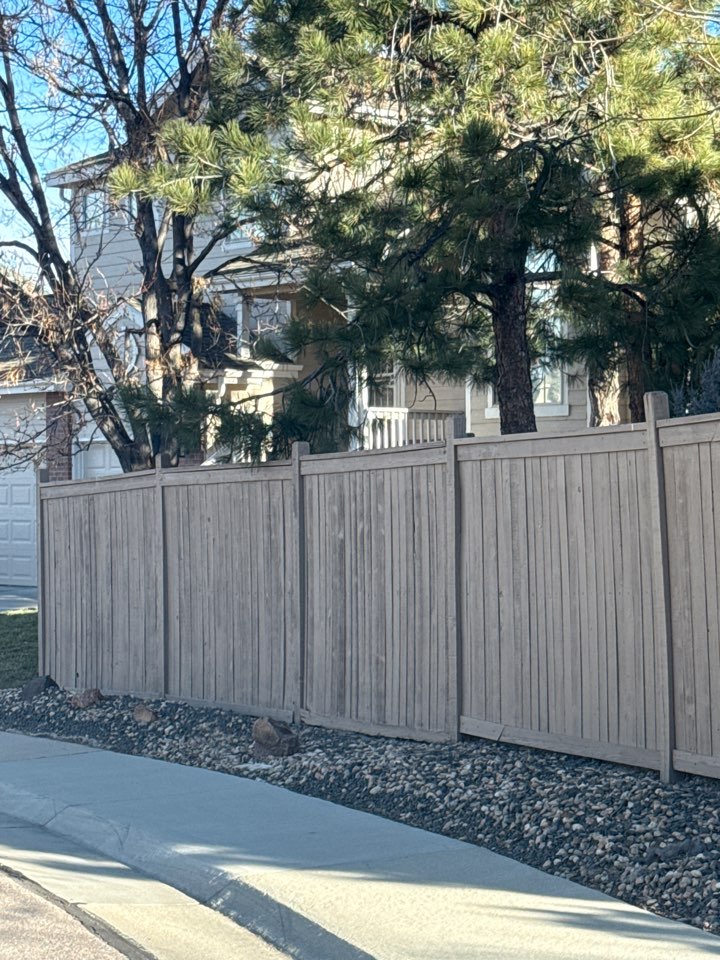Castle Rock, CO - Top Rail Fence is in Castle Rock, CO doing estimates for Cedar Privacy Fences w/ Top Cap, &amp; Top &amp; Bottom Trim!