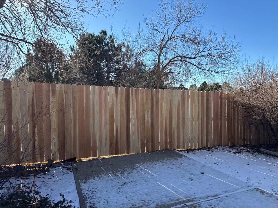 Aurora, CO - The Top Rail Fence team just installed a new Cedar Privacy Fence in Aurora!