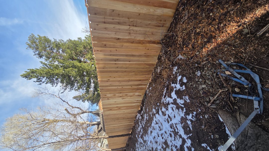 Boulder, CO - Steel posts are the way to go when you're installing fences in Boulder and high wind areas. this customer won't have to worry about his fence falling down ever again. call us for your free estimate! 