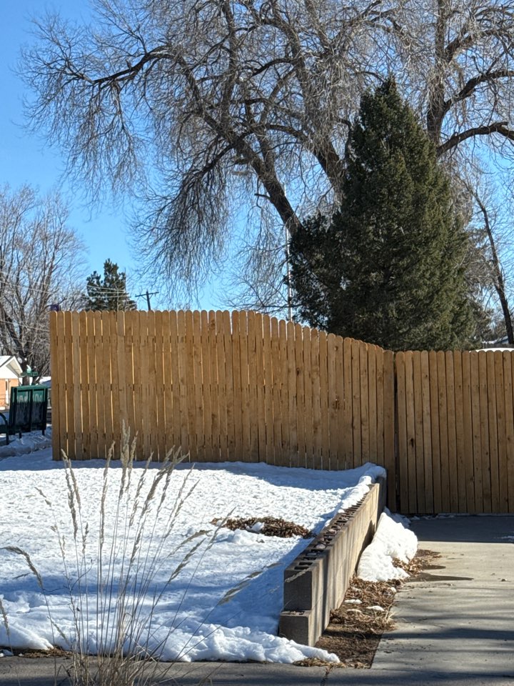 Colorado Springs, CO - The Top Rail Fence Team is in Colorado Springs doing estimates for Cedar Privacy Fencing. Call us today for a free estimate!