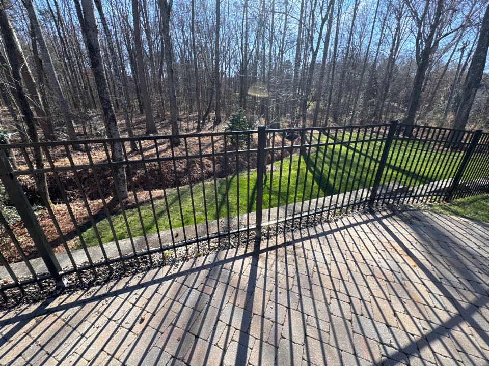 Charlotte, NC - 57’ of beautiful aluminum fence done by Top Rail Fence here in Charlotte NC!