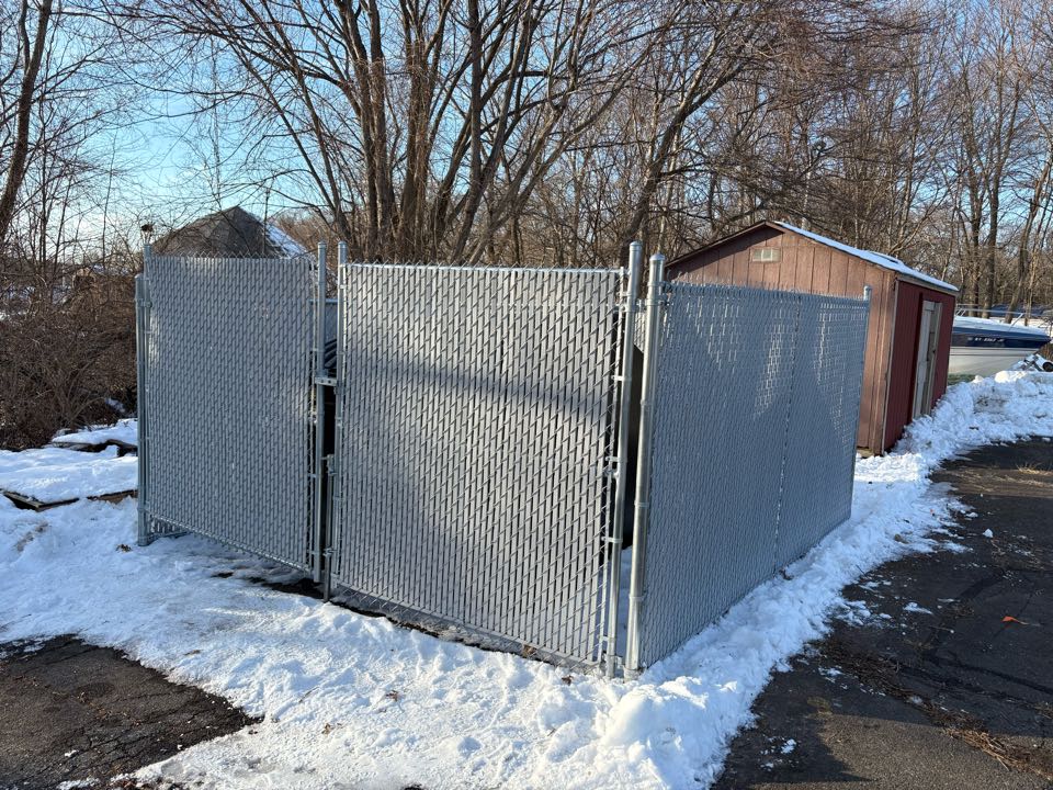 Vernon, CT - Upgraded dumpster enclosure for rebranding.