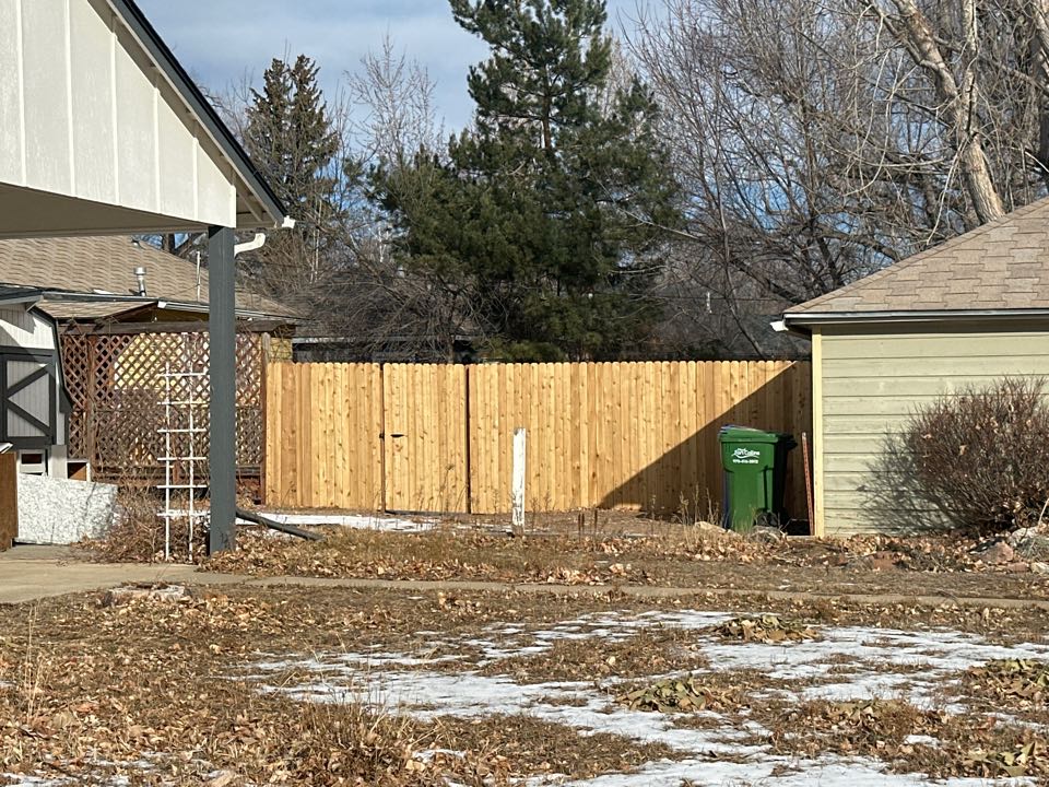 Fort Collins, CO - 6’ tall privacy fence just finished up in Fort Collins Colorado!