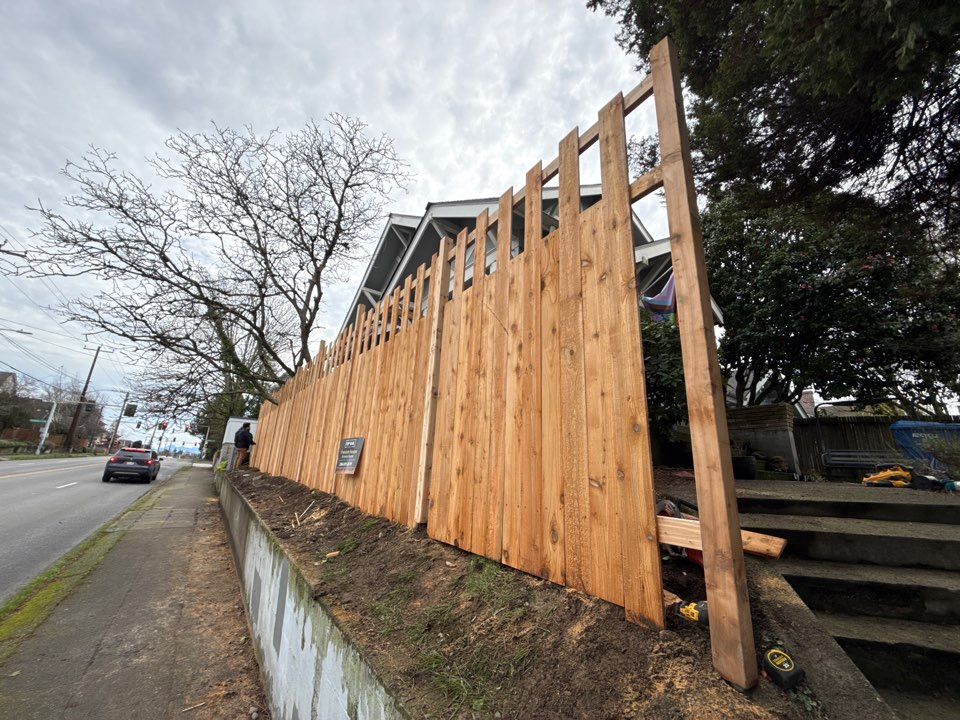 Seattle, WA - Craftsman style lattice in Wallingford today.