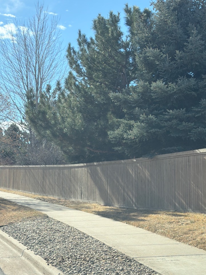 Castle Rock, CO - Top Rail Fence is in Castle Rock doing free estimates for Cedar Privacy Stained Fences with a Top Cap!