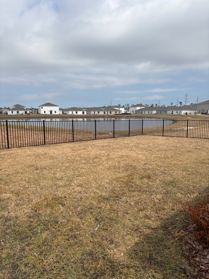 Daytona Beach, FL - Today we installed 4’2-rail aluminum fence in Daytona for a new homeowner in the LPGA area