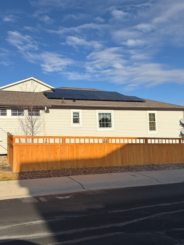 Castle Rock, CO - Top Rail Fence is in Castle Rock, CO doing estimates for Cedar Fences with a foot of Spaced Pickets at the Top!