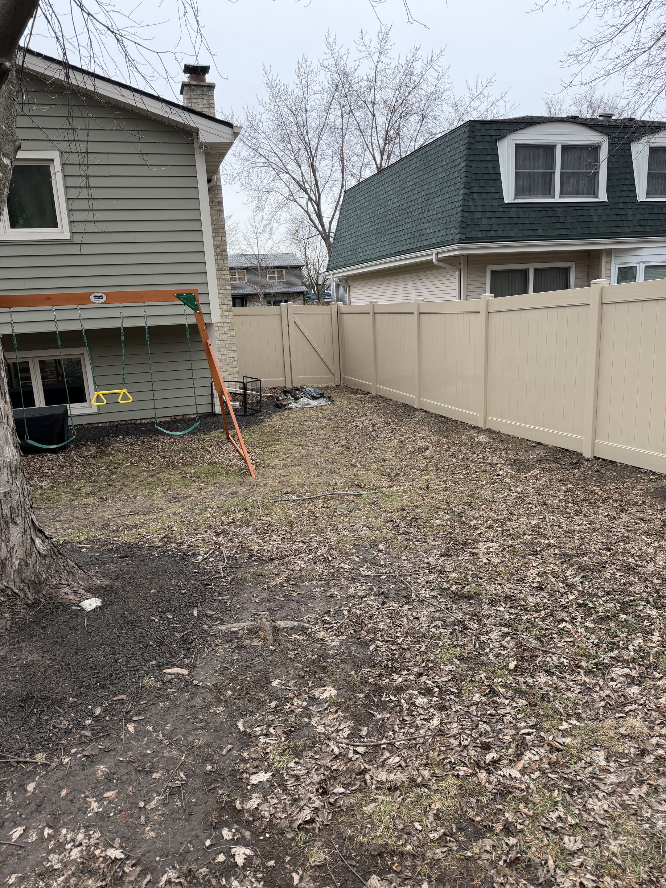 Naperville, IL - A recent project involved installing a high-quality vinyl fence for a customer's new pool area. The client opted for a tan vinyl finish, which provided a sleek and modern look that complemented their outdoor space. The fence was meticulously designed to ensure durability and aesthetic appeal. The choice of Top Rail Fence was influenced by the 5-star review rating, reflecting the client's satisfaction with our previous work. The installation process was smooth, with careful attention to detail to ensure the fence met the customer's expectations. The final result was a beautifully crafted fence that enhanced the pool area, providing both privacy and style.