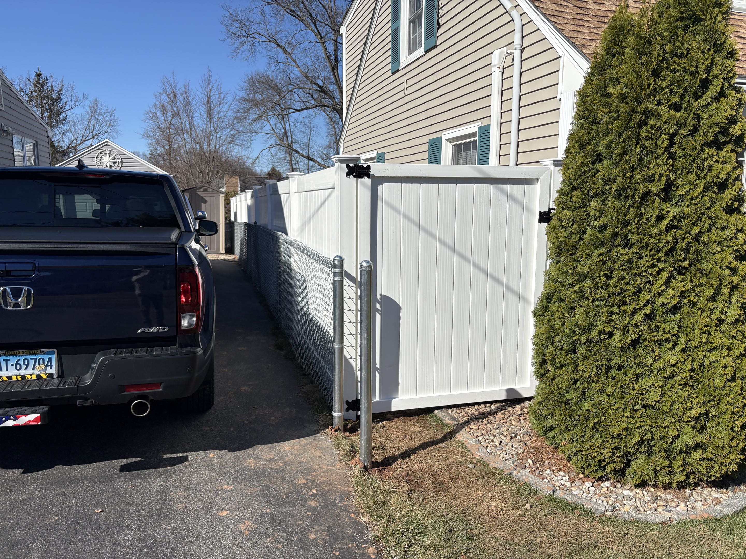 Newington, CT - Finished up a custom job for my first hearing impaired customer. Communication was challenging, but we persevered.