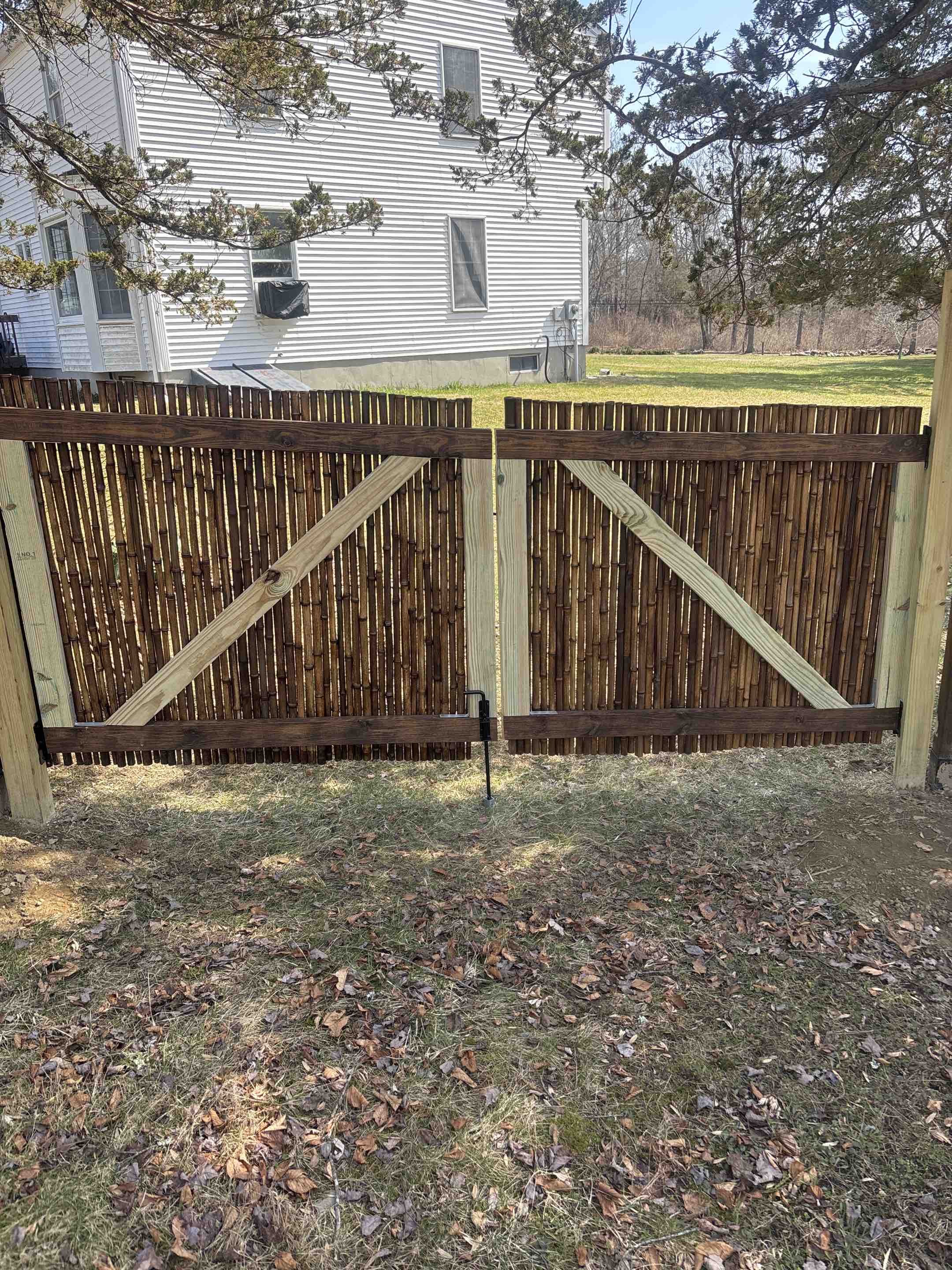 Redding, CT - Custom gates for a Japanese garden. 