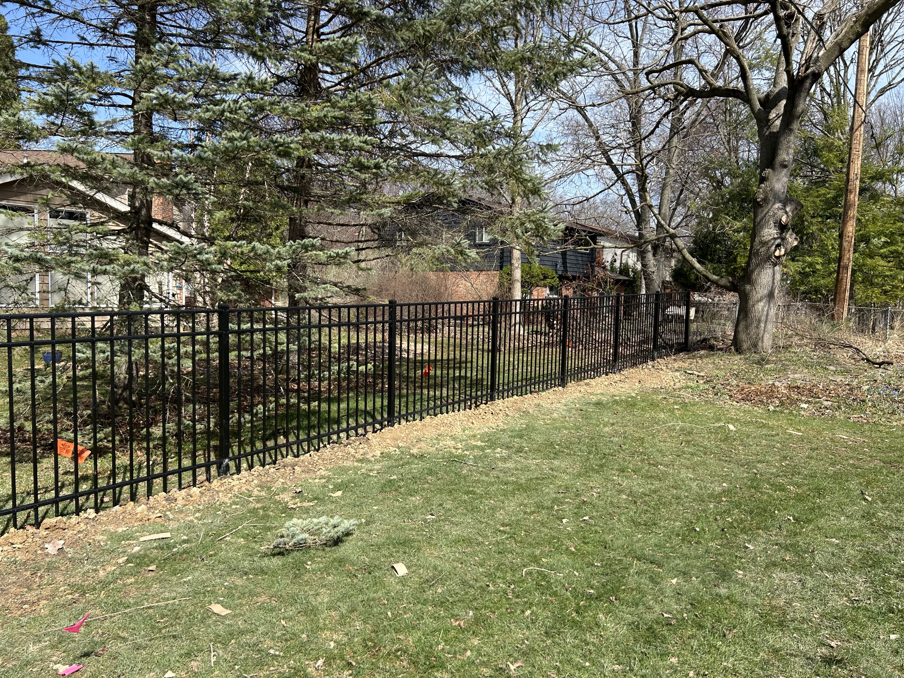 Ann Arbor, MI - Top Rail Fence Ann Arbor continued working on Plymouth Road at a different location and finished this beautiful ornamental fence.