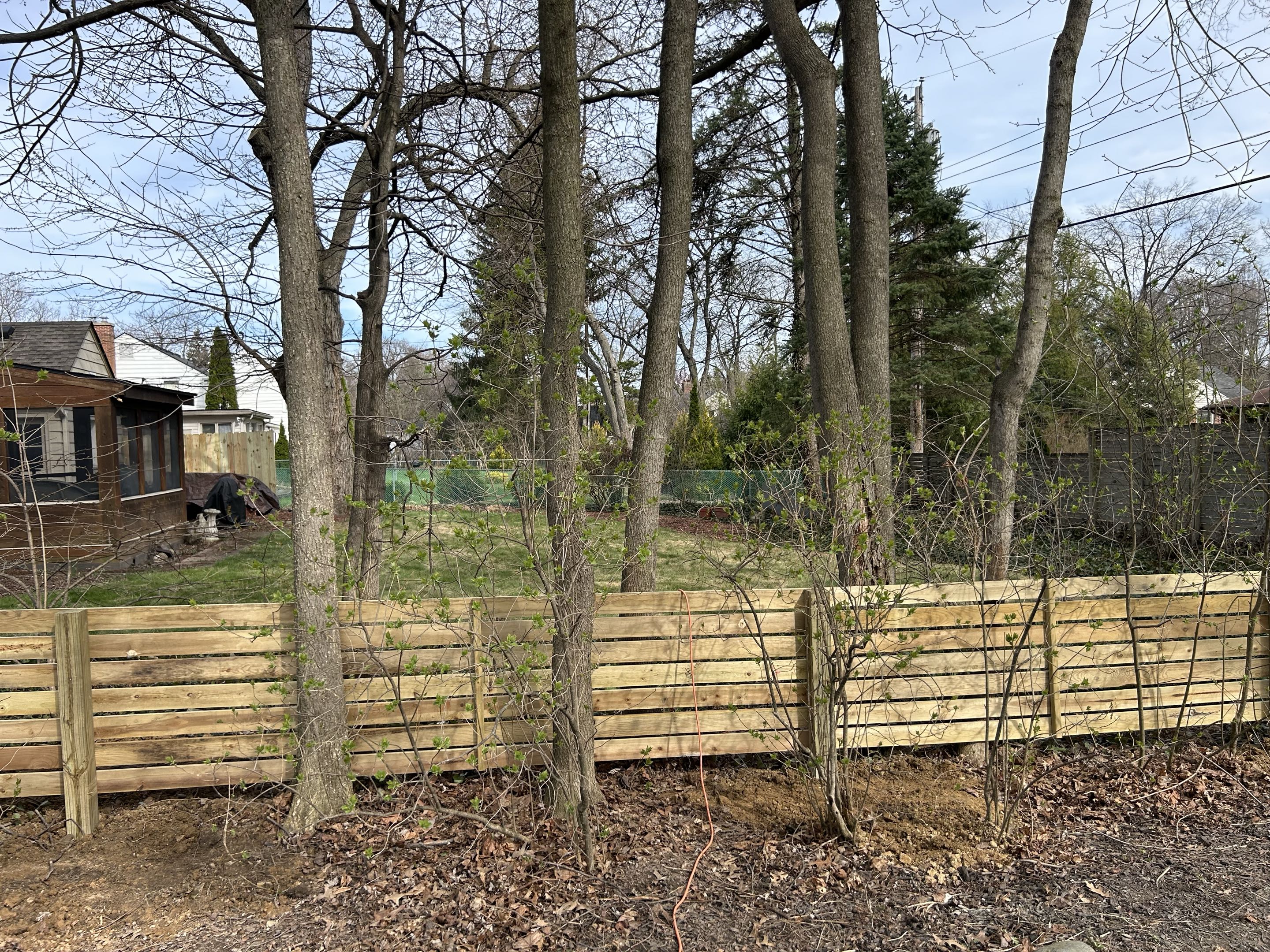 Ann Arbor, MI - Top Rail Fence Ann Arbor just completed another one!  This is a beautiful pine horizontal fence.  It’s one that will be in our Gallery to show the customizations we can do.