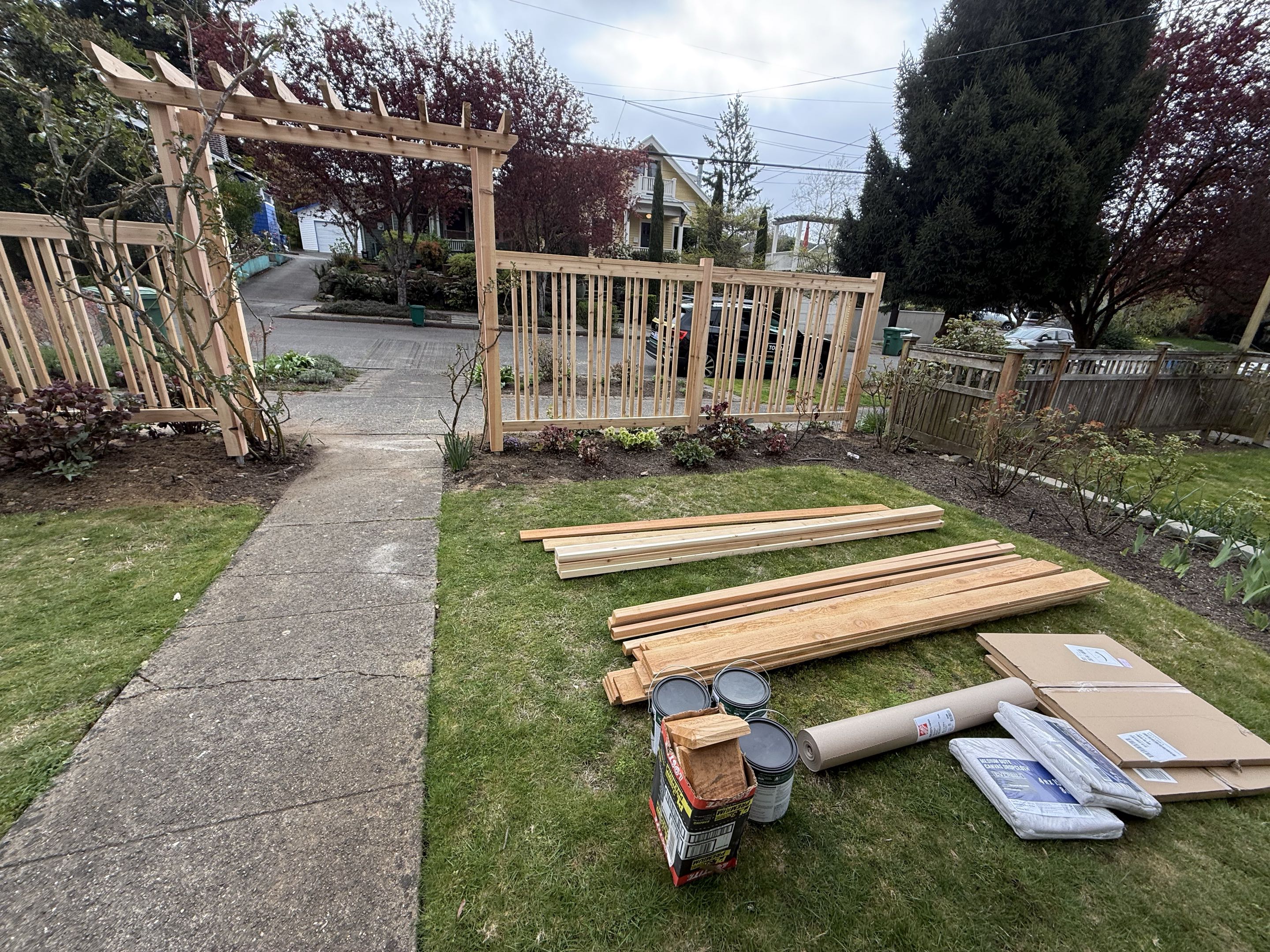 Seattle, WA - Getting ready for stain in Bryant today.