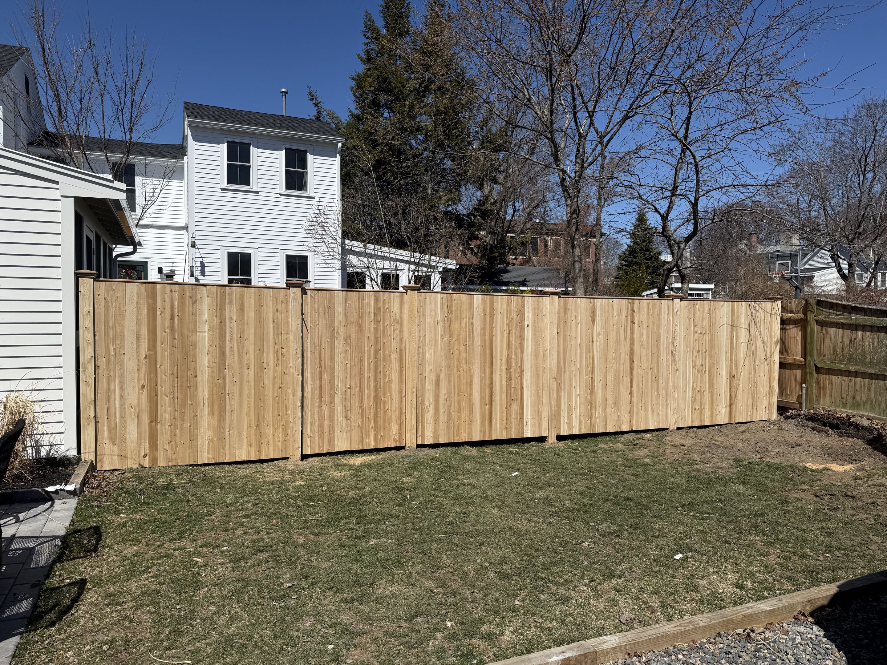 Newburyport, MA - Cedar Privacy Fence, downtown Newburyport