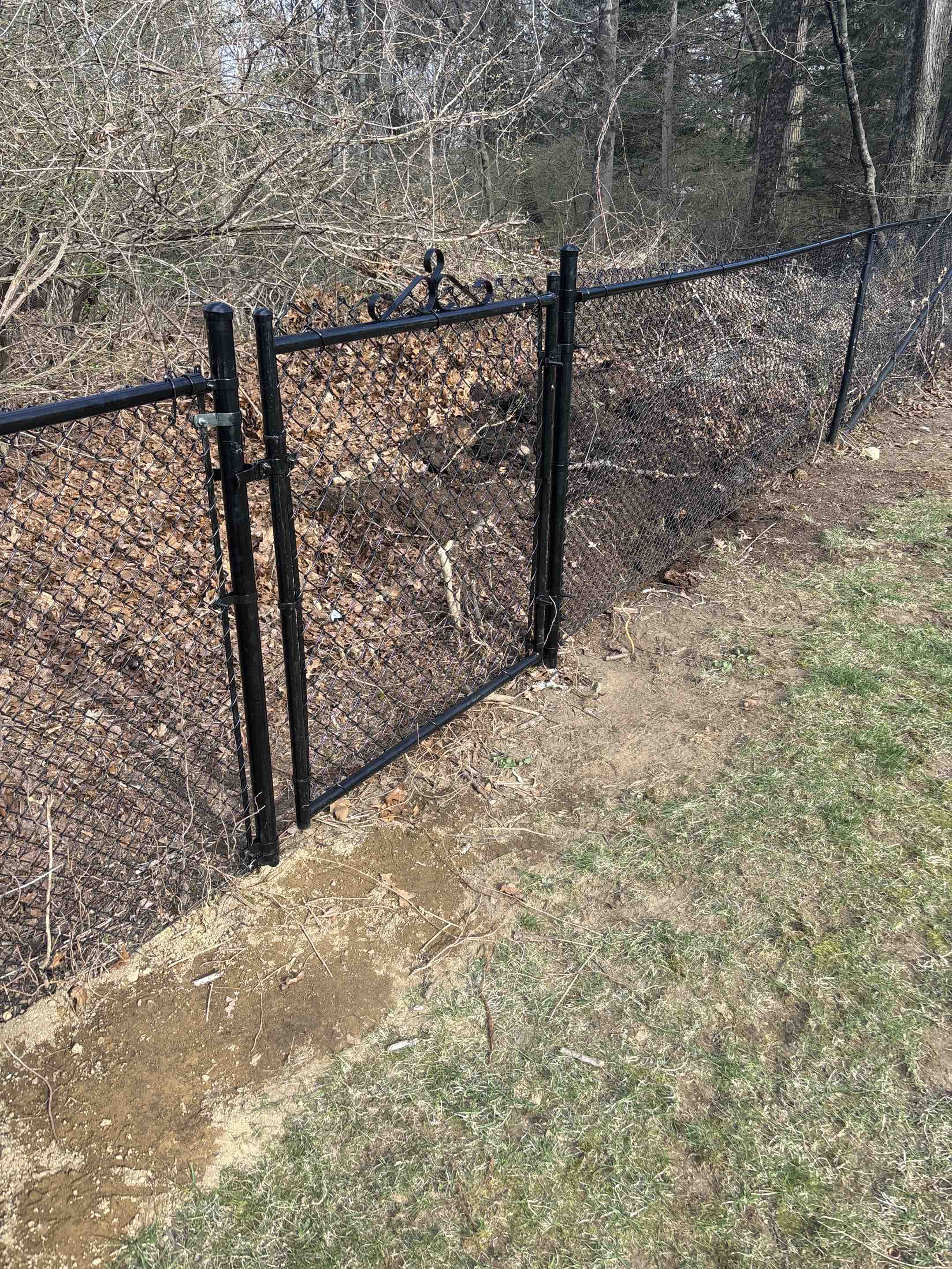 Wilton, CT - Adding a gate to existing fence for landscaping access 