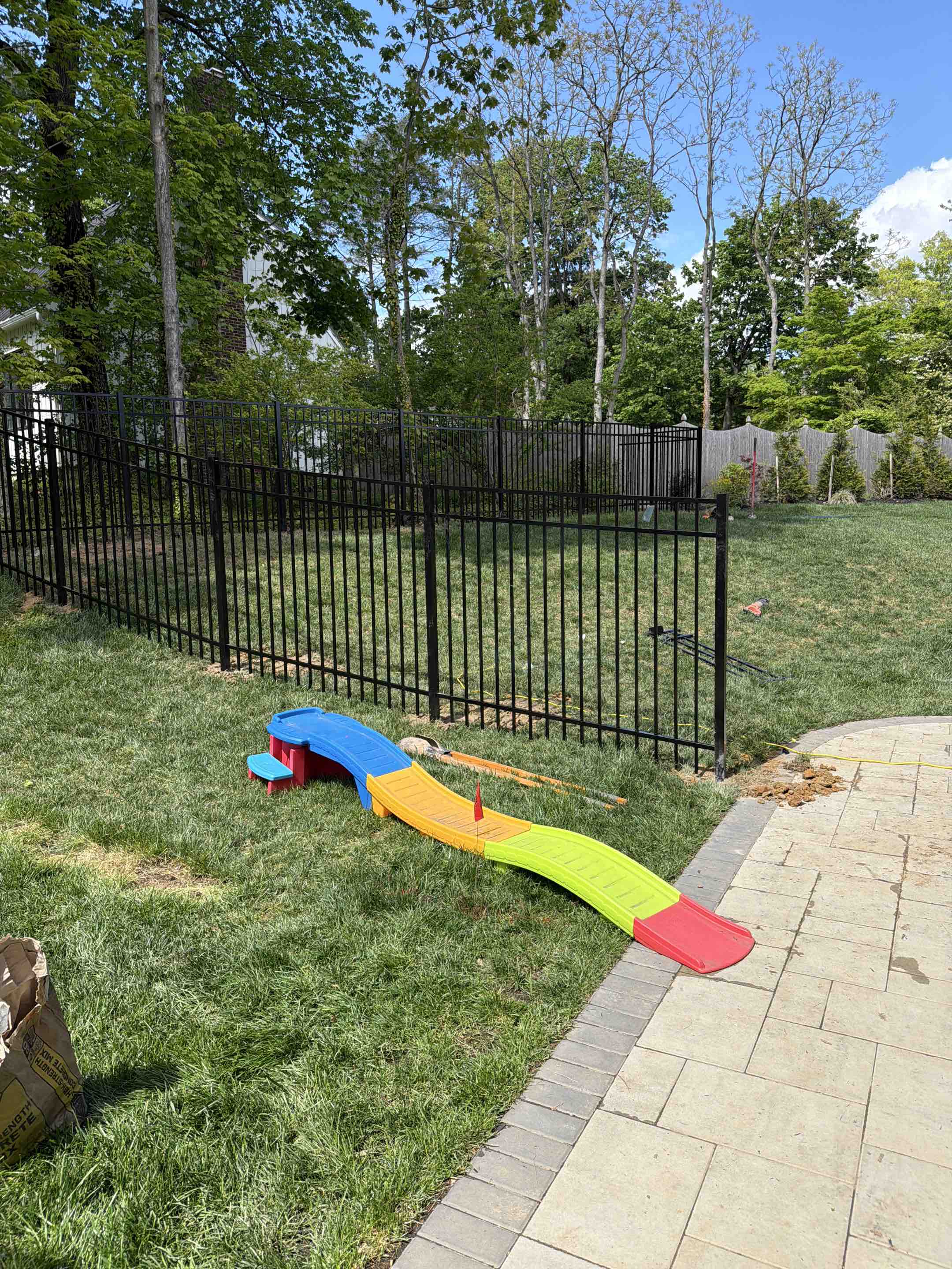 Moorestown, NJ - Ornamental aluminum installation for a new puppy!