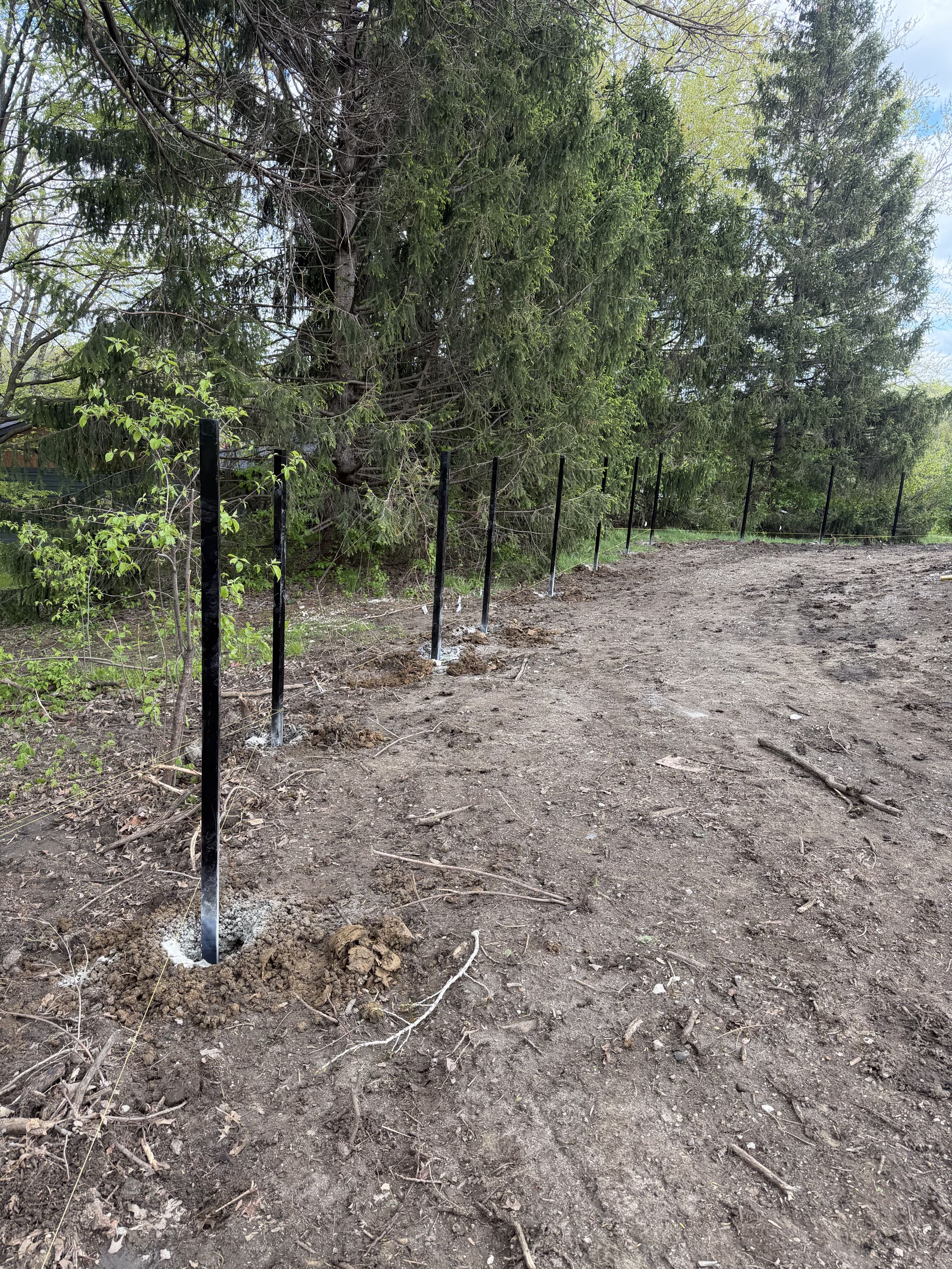 Des Moines, IA - Checking on an installation in Des Moines for 6 foot black ornamental