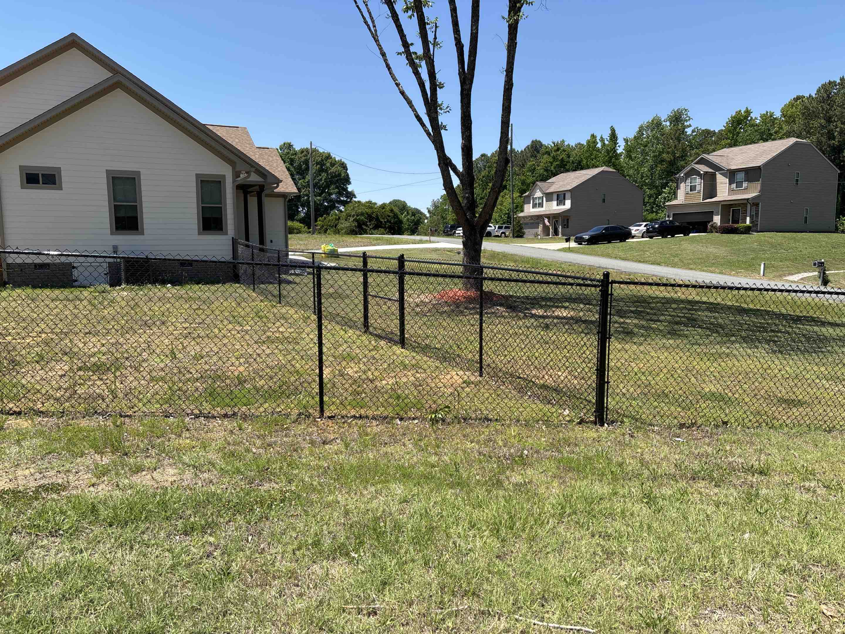 Huntersville, NC - 5 foot high black chain-link