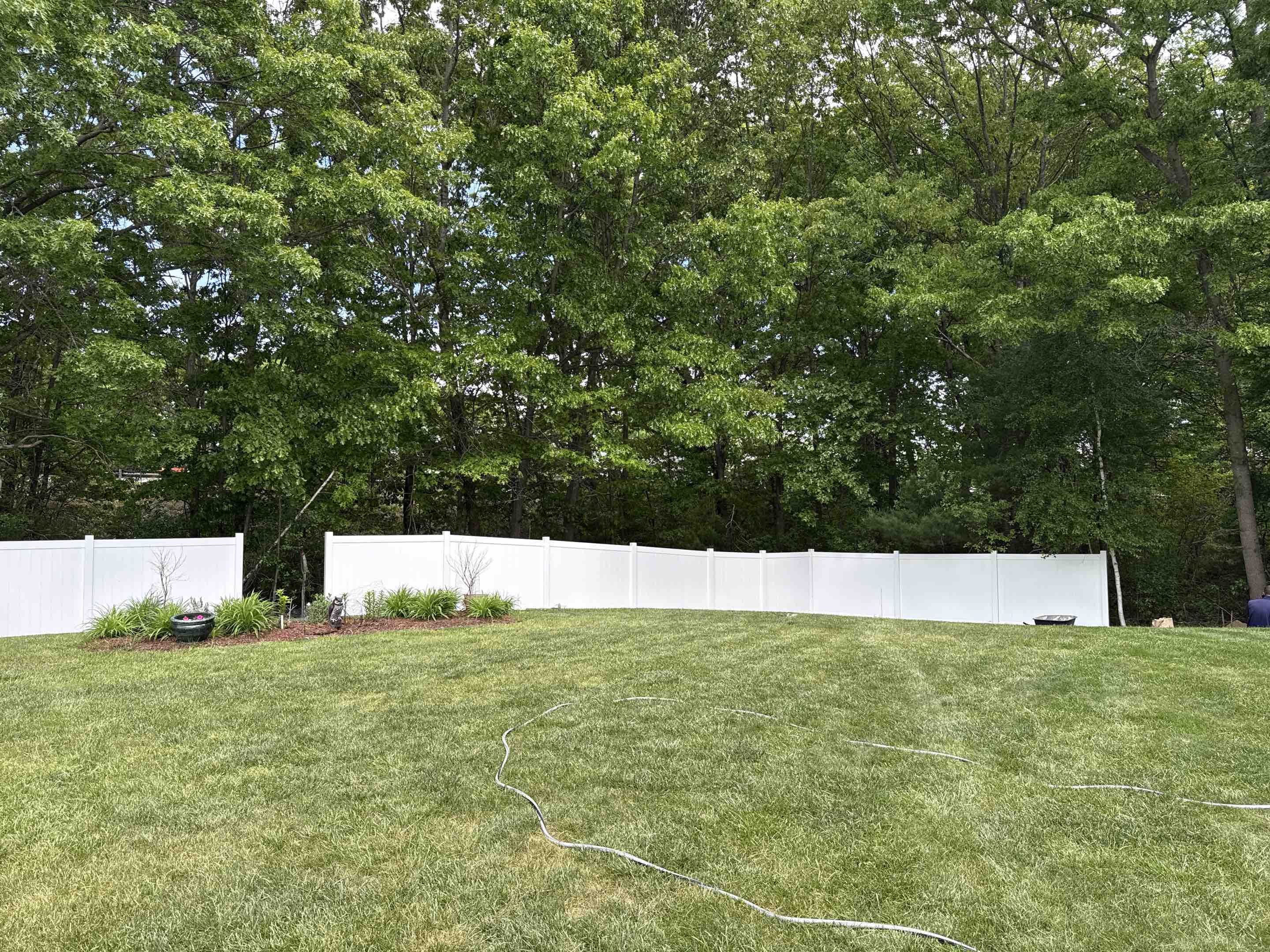 Wilmington, MA - Installing 250lf of vinyl privacy 