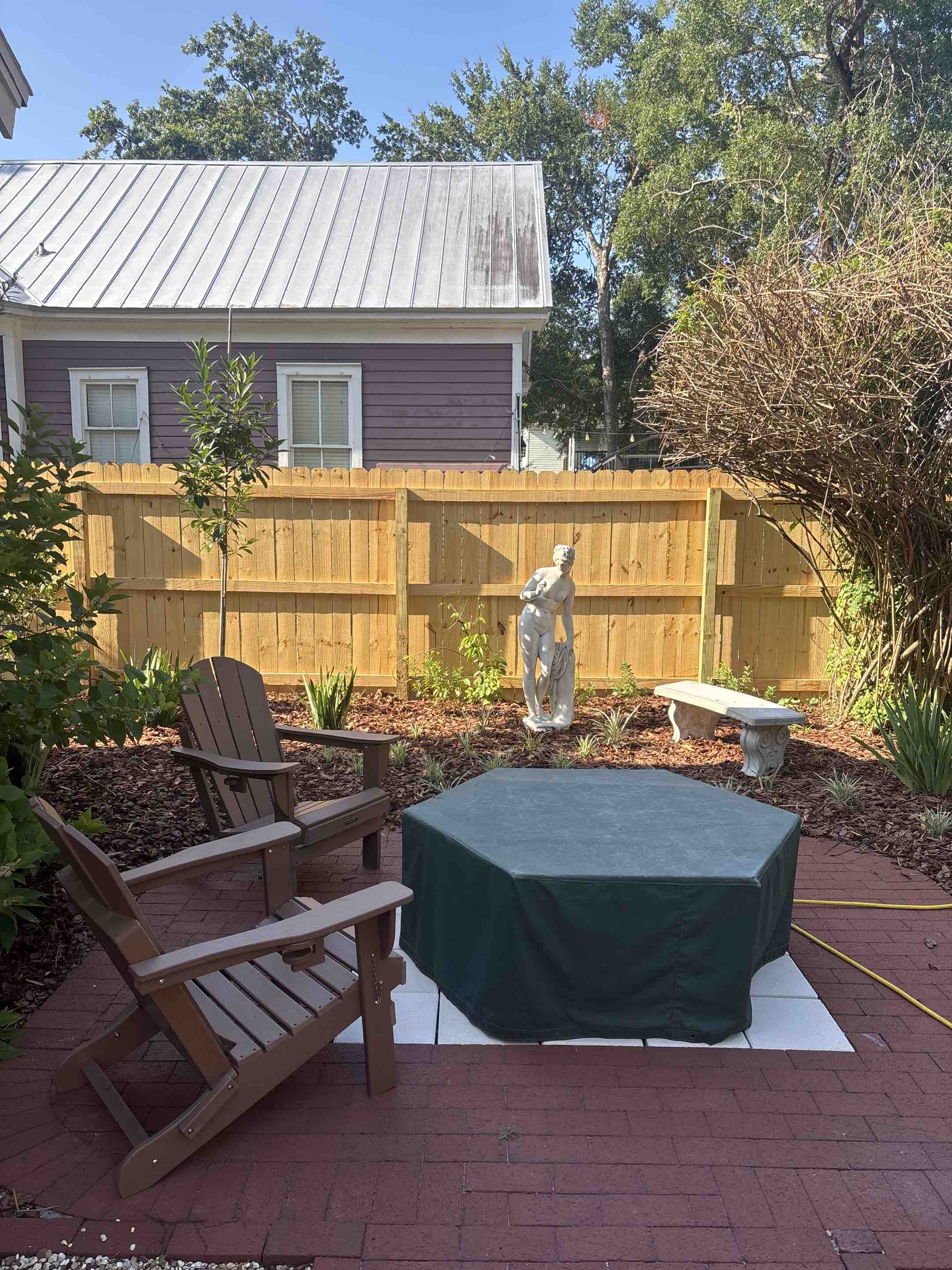Sanford, FL - Recently replaced a wood fence in downtown Sanford to update this back yard. 