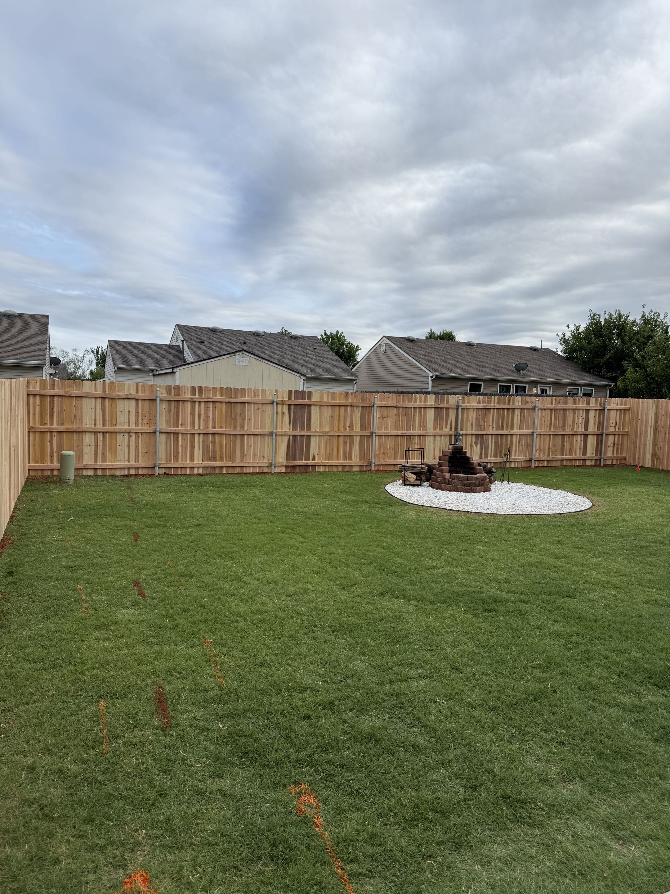 Edmond, OK - Completed this beautiful 6’ Japanese cedar fence, adding privacy, security, and timeless curb appeal to the property.