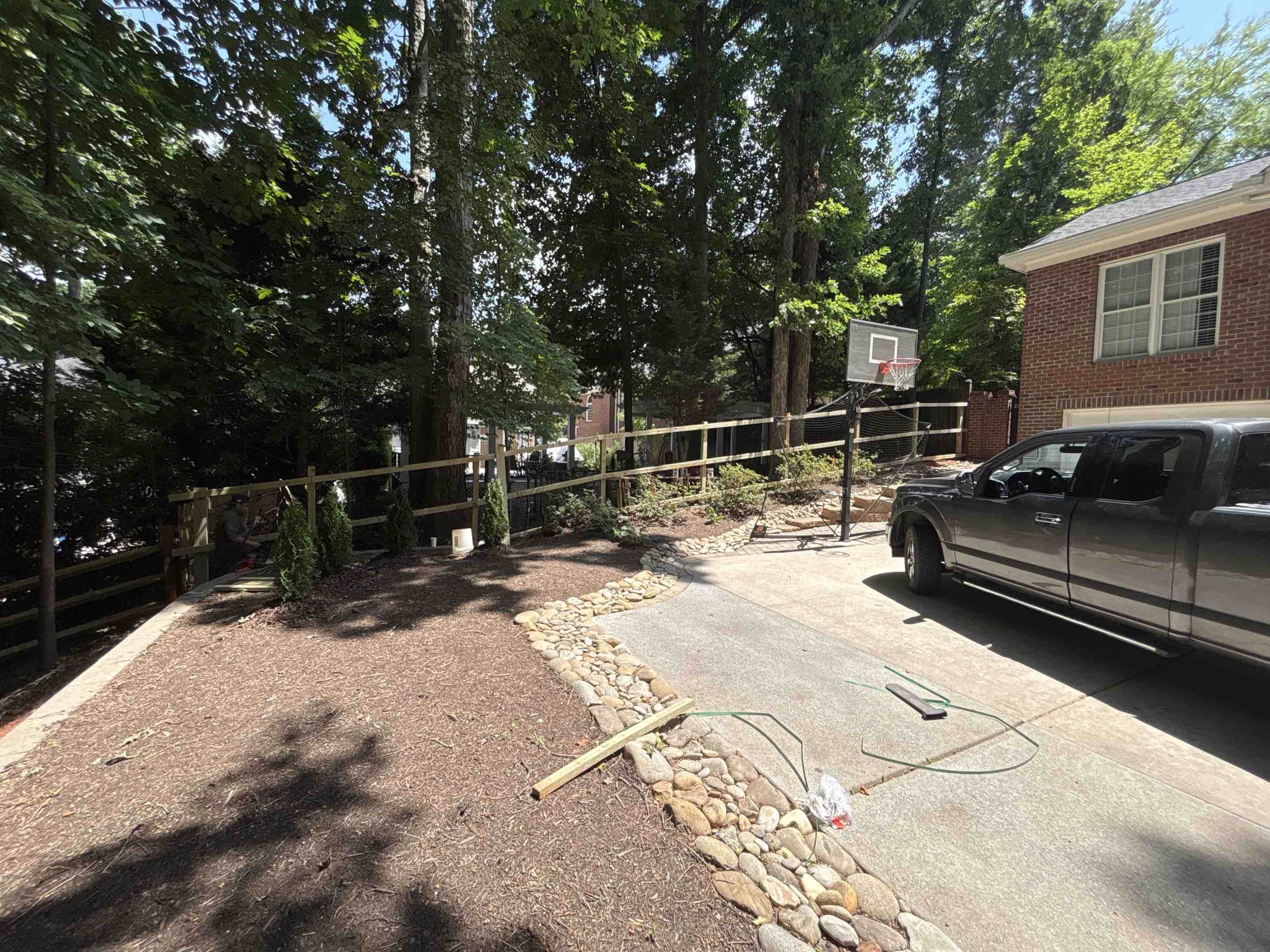 Davidson, NC - 6 foot tall privacy wall
