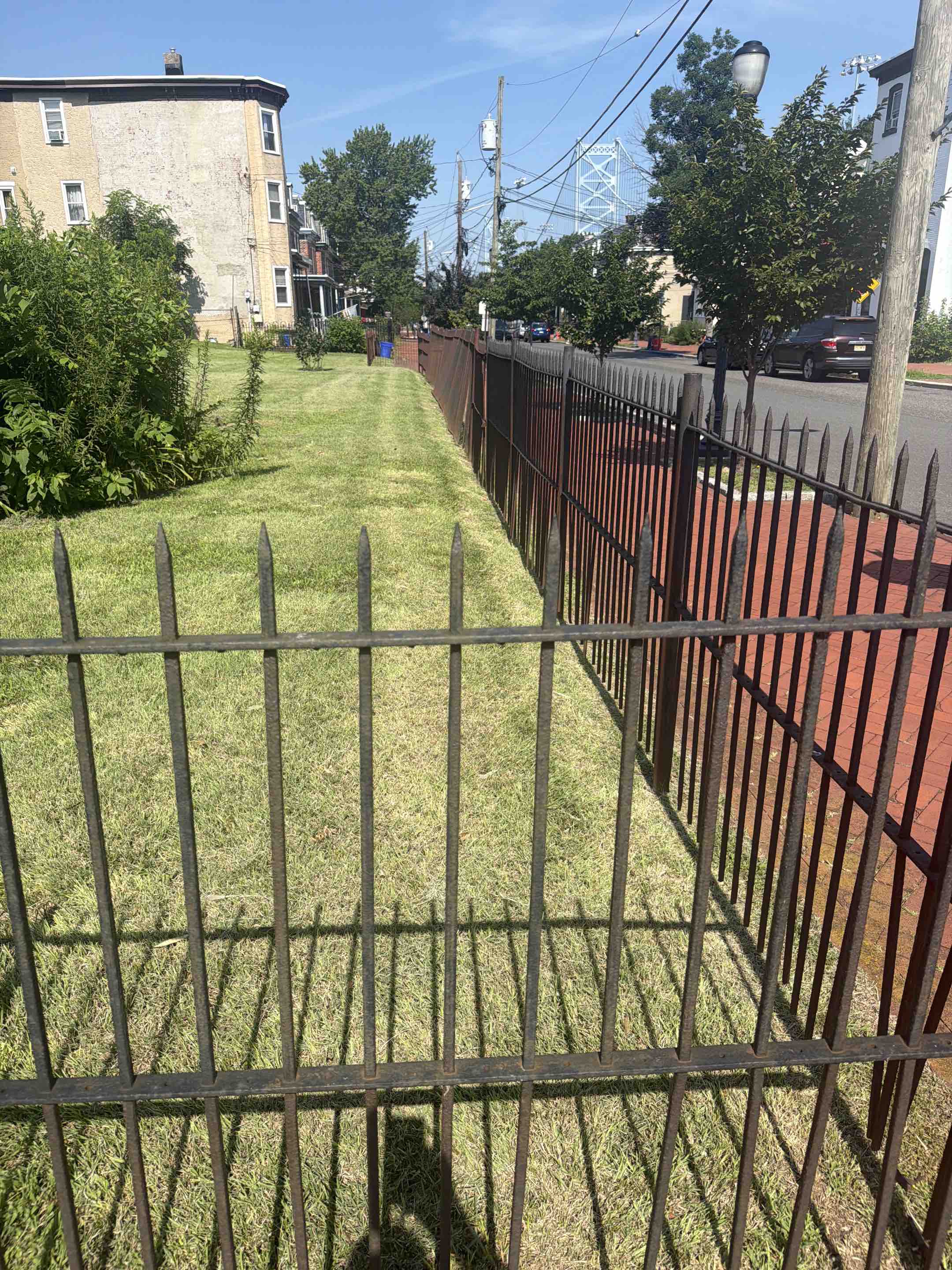 Camden, NJ - On site estimate for replacement of this 100+ year old wrought iron fence