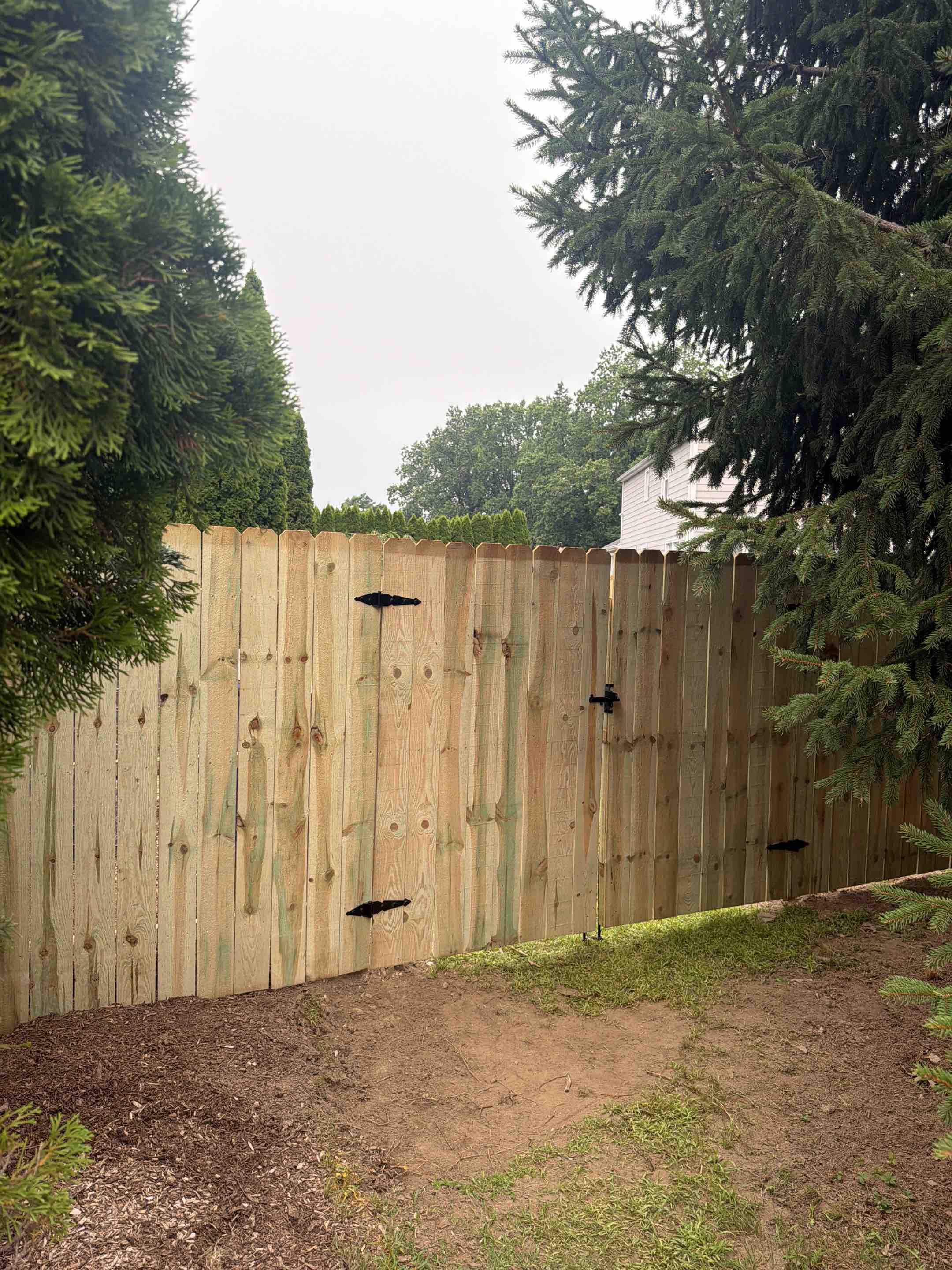 Fairfield, CT - Wood and deer fence to secure the pool 