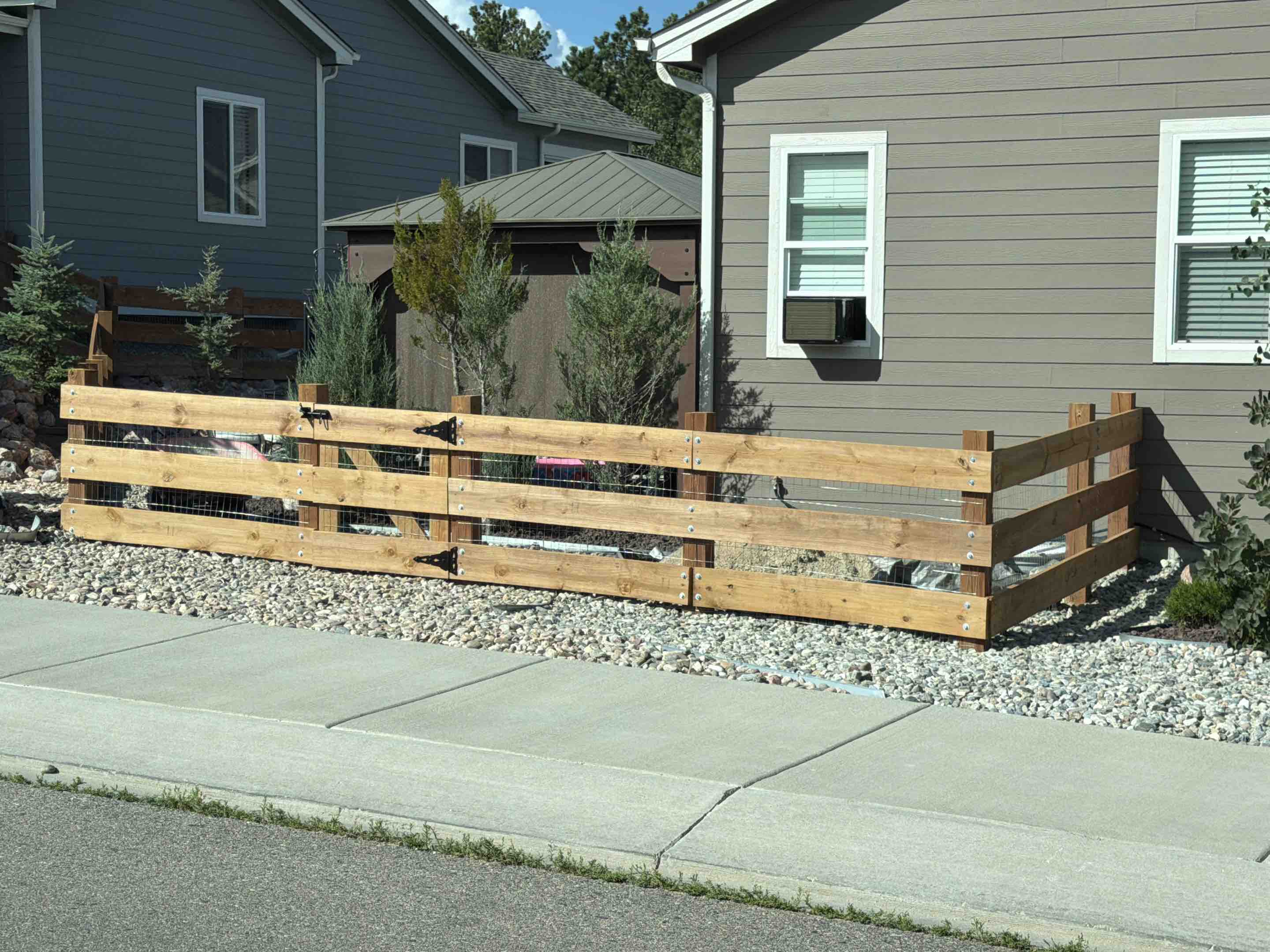 Monument, CO - Top Rail Fence is in Monument, CO doing estimates for Cedar Ranch Rail Fencing!