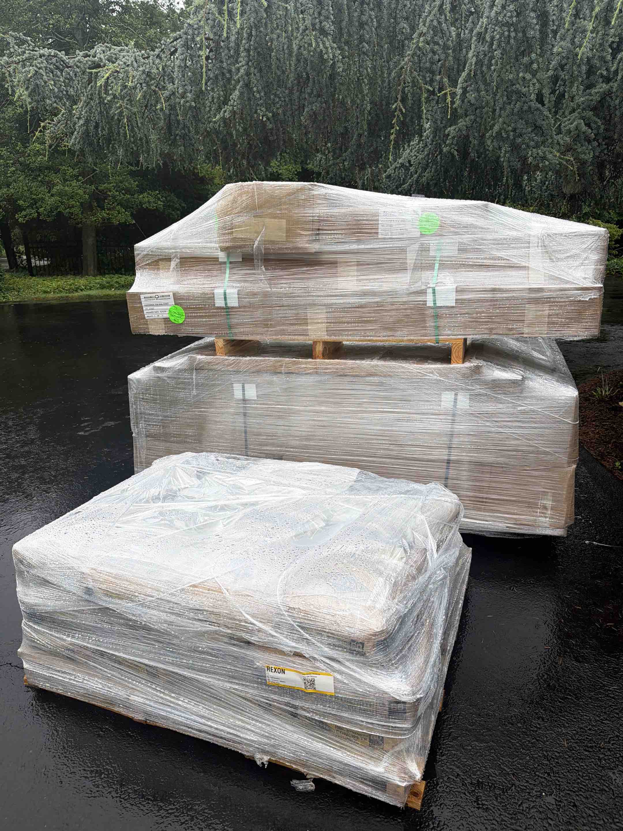Haddonfield, NJ - Rainy days are fence installer’s kryptonite. Go away rain!