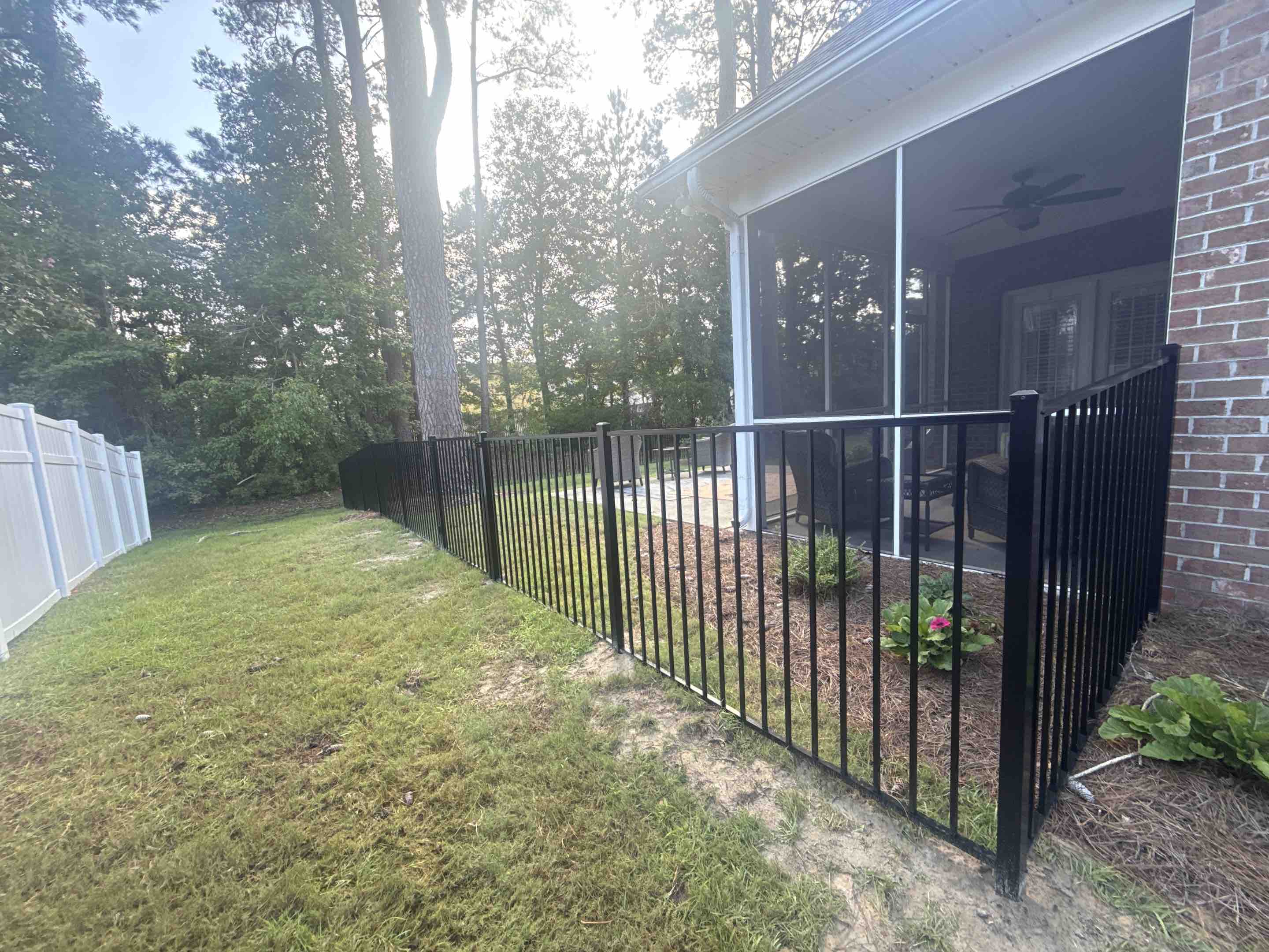 Wilmington, NC - 2-Rail 4ft Elon Aluminum Fence
