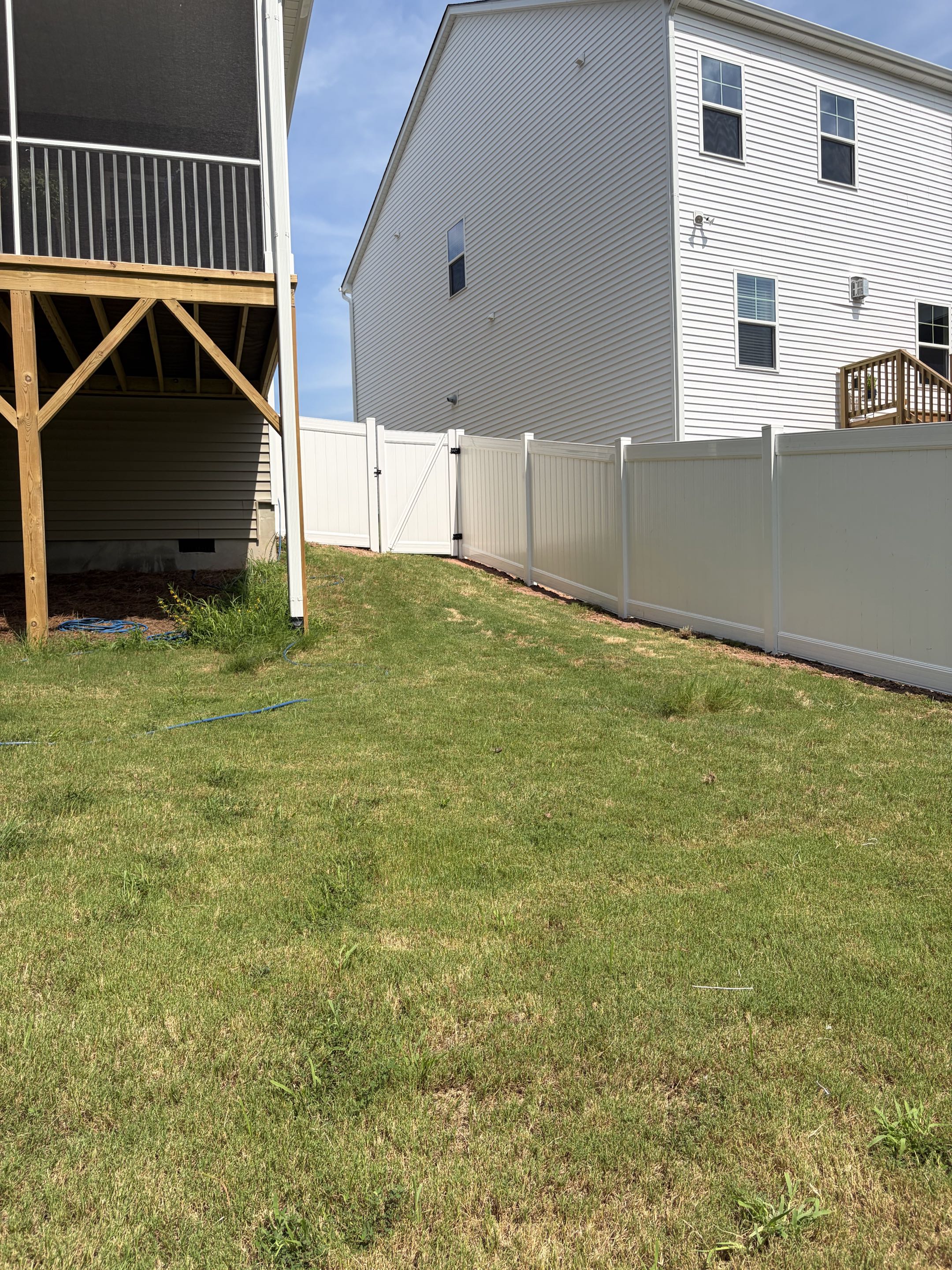 Durham, NC - Another family with small children and a dog protected! Call Top Rail Fence for peace of mind in a beautiful, value-adding way! 