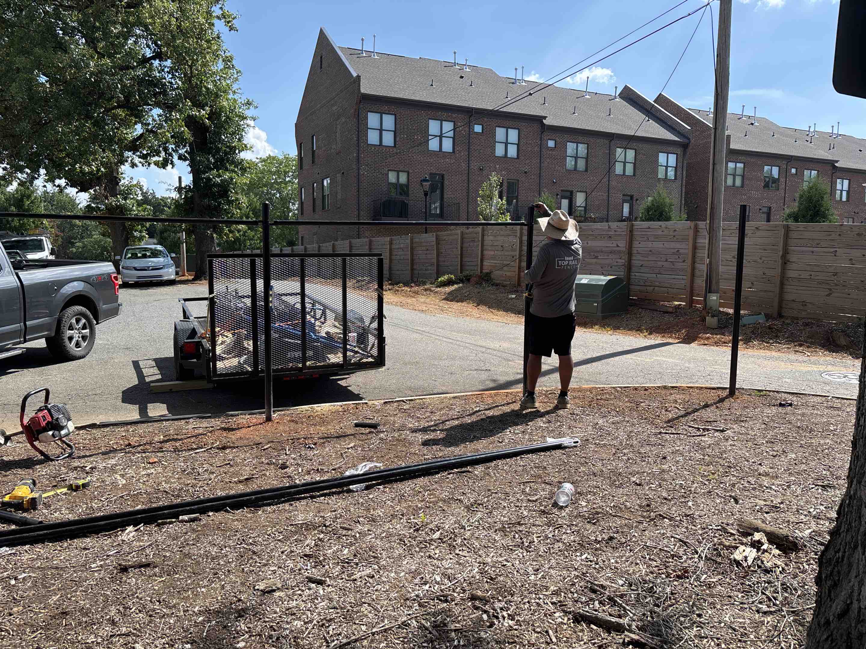 Huntersville, NC - 6ft Black Chain Link at Elementary School 