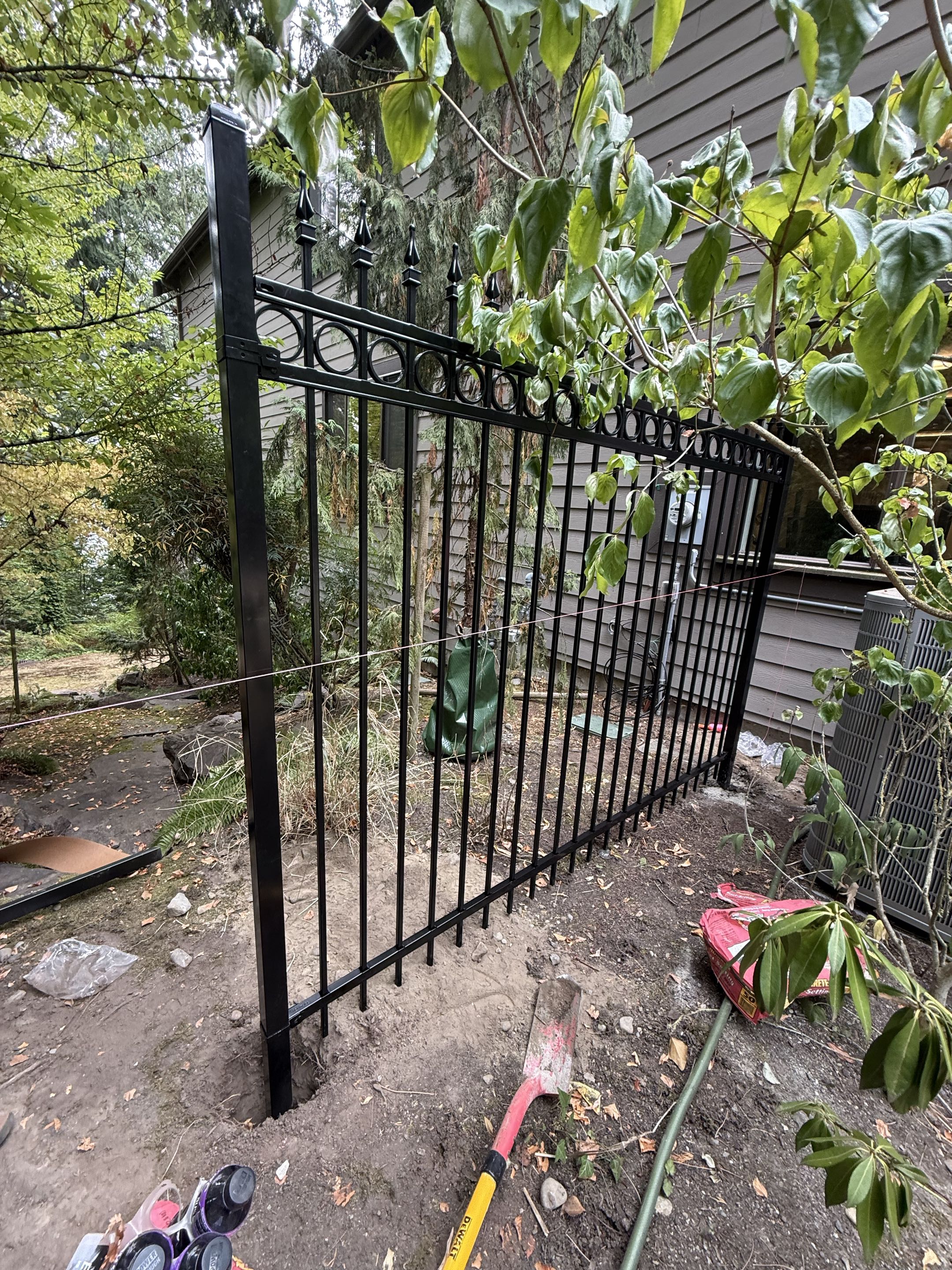 Bellevue, WA - Ornamental steel going in on Wedt Lake Sammamish.