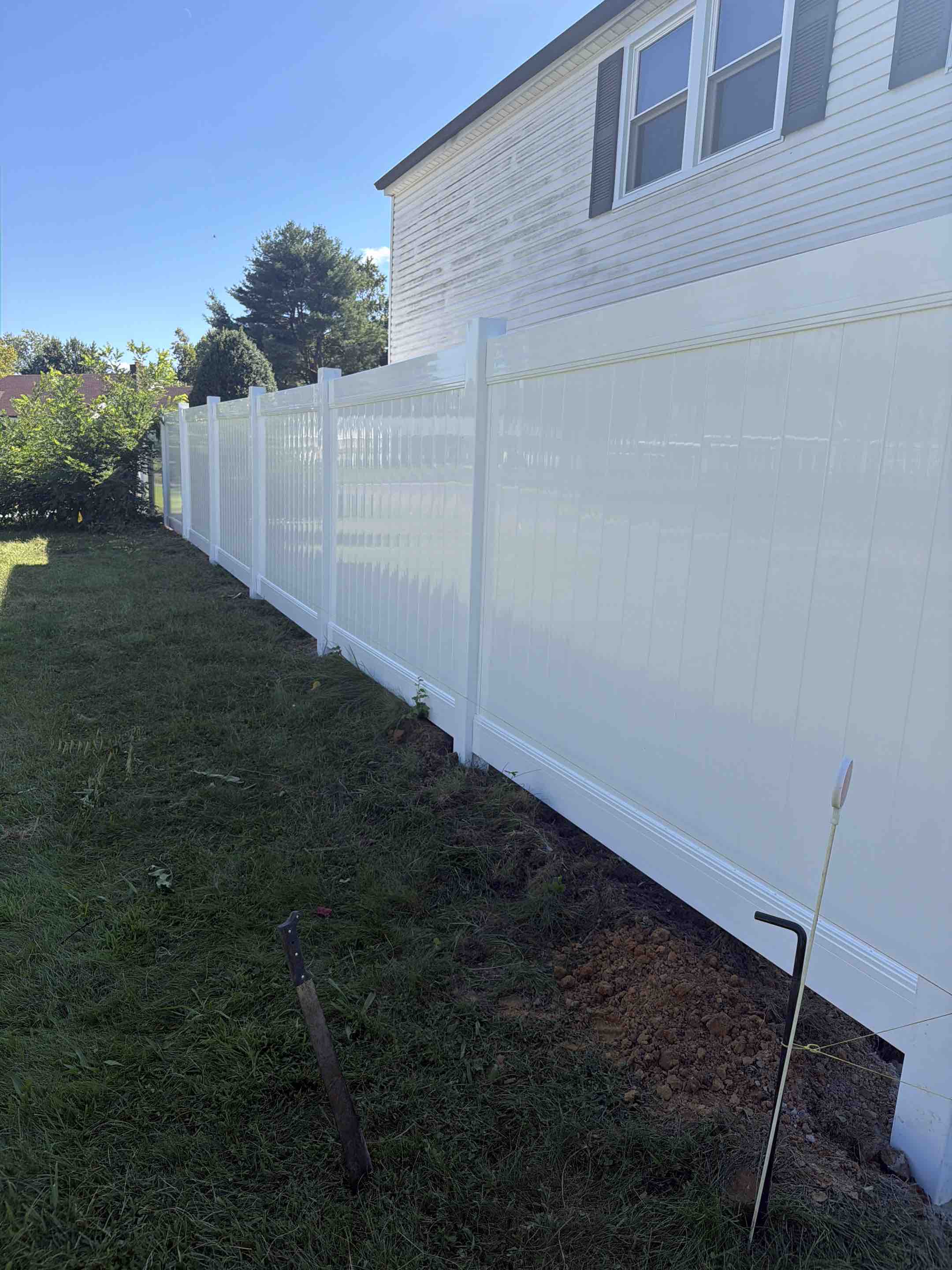 Willingboro, NJ - Wrapping up our white vinyl installation.