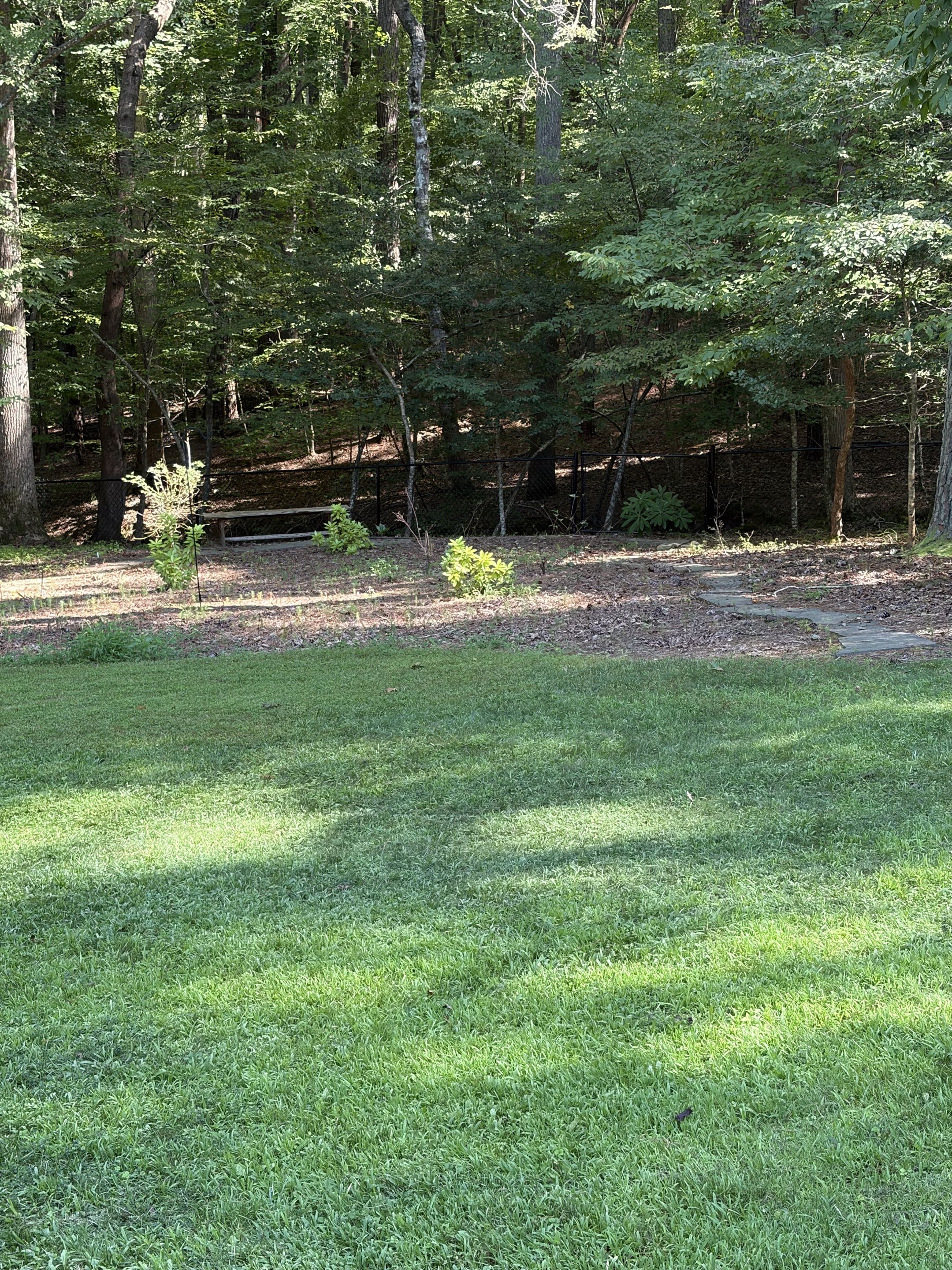 Raleigh, NC - Options are good!! This multi-material fence works great to solve the customers need for aesthetics toward the road and practicality in the woods. We enjoy helping customers be creative with their ideas and budget to get exactly what they need! Call us today to see your vision come to life! 