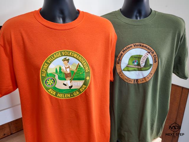 We printed T-shirts for the annual Volksmarch hosted by the Alpine Helen Volksmarch Club. 
We printed T-shirts for the annual Volksmarch hosted by the Alpine Helen Volksmarch Club.