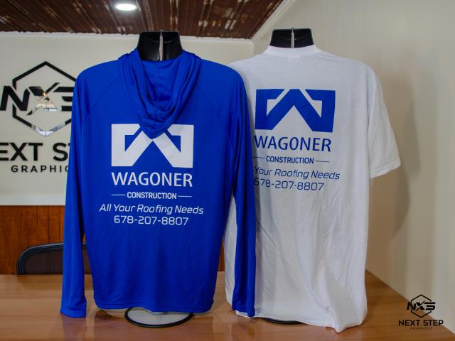 We recently completed an apparel order for Wagoner Construction. 
We recently completed an apparel order for Wagoner Construction.