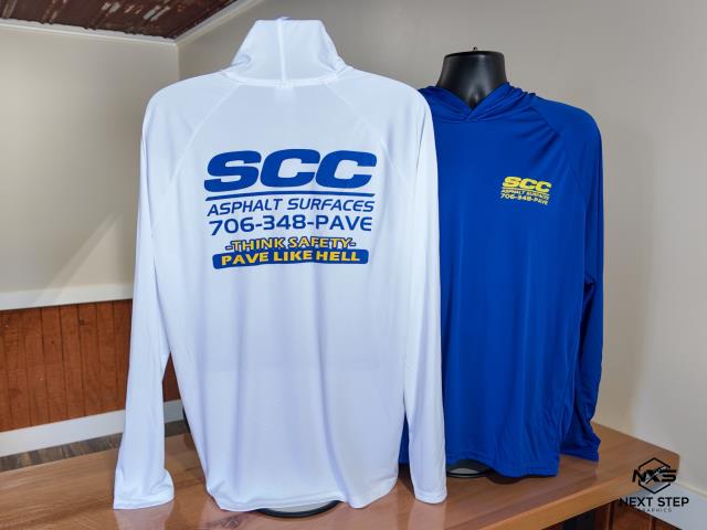 We recently completed an apparel order for SCC Asphalt Surfaces. This order included performance fabric shirts in bright safety colors. 
We recently completed an apparel order for SCC Asphalt Surfaces. This order included performance fabric shirts in bright safety colors.