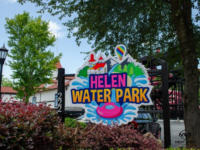 We recently completed the installation of two colorful new signs for Helen Water Park. 
We recently completed the installation of two colorful new signs for Helen Water Park.
