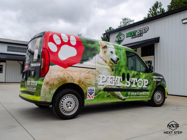 We wrapped a van for Pet Stop that matched the design of their other vans. This made the fleet look cohesive. 
We wrapped a van for Pet Stop that matched the design of their other vans. This made the fleet look cohesive.