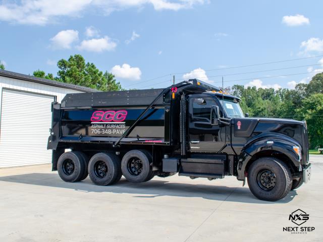 We recently completed a job for SCC Asphalt Surfaces. They wanted to add decals to their newest dump truck. The decals were hot pink and white to match the rest of their fleet. 
We recently completed a job for SCC Asphalt Surfaces. They wanted to add decals to their newest dump truck. The decals were hot pink and white to match the rest of their fleet.