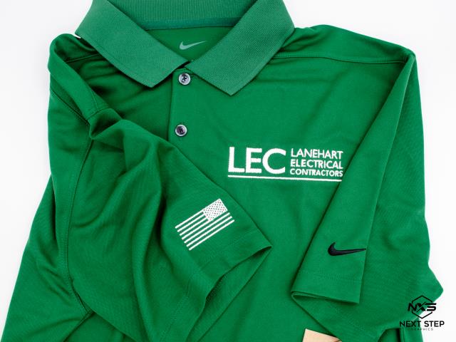 We recently completed an order for Lanehart Electrical Contractors. They wanted to order some Nike polos with an American flag on the sleeve. They ordered multiple colors so that everyone could have a cohesive look while still having options in their wardrobe.
We recently completed an order for Lanehart Electrical Contractors. They wanted to order some Nike polos with an American flag on the sleeve. They ordered multiple colors so that everyone could have a cohesive look while still having options in their wardrobe.