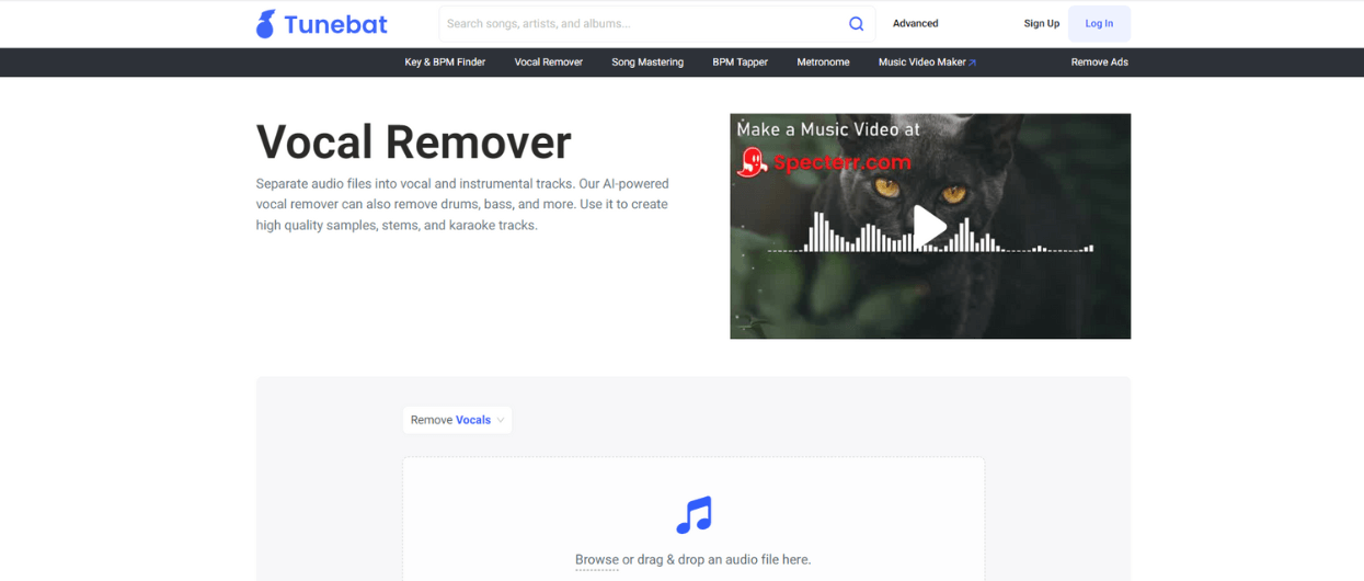 Tunebat best vocal isolation software