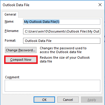 How To Recover Mailbox from Large PST File? 3 Compact a PST File